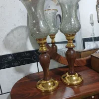 ۳ عدد شمعدونی سالم در حد نو