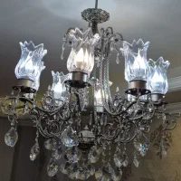 لوستر نقره ای ۸ شاخه