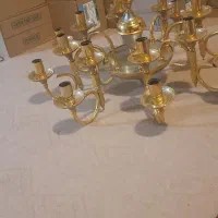 لوستر طلایی ۱۶ شاخه|لوستر و چراغ آویز|اصفهان, سعادت‌آباد|دیوار