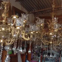 باسلام سه عدد لوستربزرگ برنزسنگین