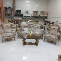 مبل سلطنتی دو سر گل کلاف درشت سفارشی