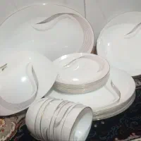 سرویس آرکوپال شمل لب طلا گرد|ظروف سرو و پذیرایی|قم, شهر قائم|دیوار