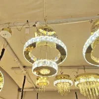 لوستر مدرن دایره|لوستر و چراغ آویز|تبریز, |دیوار