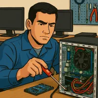 تعمیر کامپیوتر و نصب ویندوز در محل