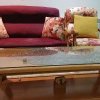 مبل ۸ نفره با جلو مبلی و دو عدد عسلی|مبلمان خانگی و میز عسلی|ساری, |دیوار