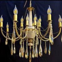 لوستر سنگی با شاخه برنز4+4درتولید کارمندان