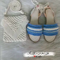 کیف و صندل مکرومه