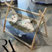 مقاومترین گهواره ننو سنتی نوزاد اسای بانوج چوبی