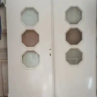 درب دوتاق چوبی