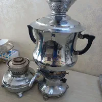 سماور گازی همراه با پایه یدک نفتی