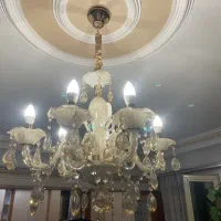 لوستر کریستالی کلاسیک شش شاخه