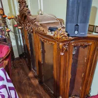 بوفه چوب اصل منبط کاری بادست|بوفه، ویترین، کنسول|تهران, آذربایجان|دیوار