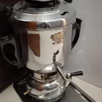 سماور گازی به همراه سینی استیل