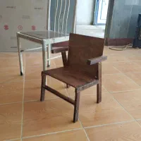 صندلی کودک دسته دار چوبی