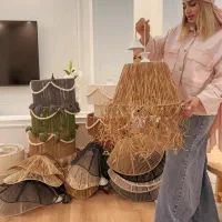 سازه های  مکرومه قسطی|چراغ خواب و آباژور|کرج, مهرویلا شمالی|دیوار