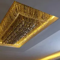 لوستر طرح گردنبندی کریستالی (تولیدی پاسارگاد)|لوستر و چراغ آویز|مشهد, چهارچشمه|دیوار