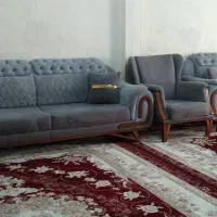 یک دست مبل آنتیک راحتی ، ۸ نفره با عسلی کامل|مبلمان خانگی و میز عسلی|بروجرد, |دیوار