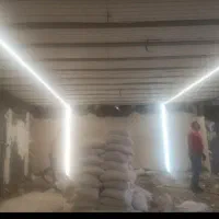 برقکار ،اجرای لاینر نوری مستقیم روی تیرچه|خدمات پیشه و مهارت|دزفول, |دیوار