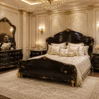 تخت خواب و میز عسلی