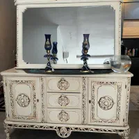 آینه کنسول با میز تی وی ست