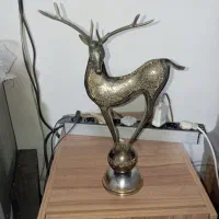 مجسمه گوزن ارتفا 45سانت برنجی