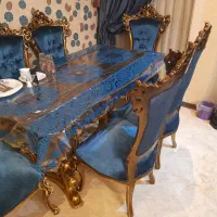 مبلمان و ناهارخوری ۷ نفره استیل در حد نو|مبلمان خانگی و میز عسلی|تهران, سازمان برنامه شمالی|دیوار