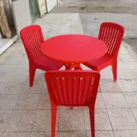میزصندلی پلاستیکی کافیشاپی باغی مبلمان ویلایی