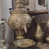 سماور زغالی+چراغ+فانوس همگی نو فقط دکور بوده|کلکسیون اشیاء عتیقه|تهران, یافت آباد جنوبی|دیوار