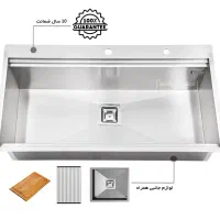 سینک استیل ظرفشویی طرح دست ساز