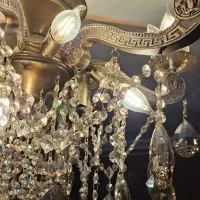 لوستر برنز طرح ورساچه|لوستر و چراغ آویز|شهریار, شهریار|دیوار