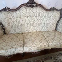 فروش فوری مبلمان استیل ۹ نفره در حد نو|مبلمان خانگی و میز عسلی|تنکابن, |دیوار