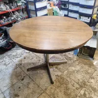 میز چوبی گرد  میز غذا خوری قطر  ۱ متر