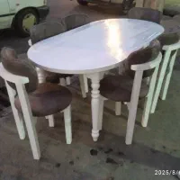 نهارخوری 6نفره کمجا میز بیضی