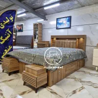 سرویس خواب دونفره کامل قهوه‌ای مدل 404|تخت و سرویس خواب|اصفهان, قهجاورستان|دیوار