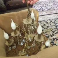 ۴عددلوستر برنز|لوستر و چراغ آویز|همدان, |دیوار