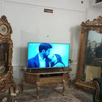 بوفه ویترین وساعت طلایی ومیزتلوزیون و میز و گلمیز