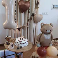 تم تولد تدی بادکنک فویلی