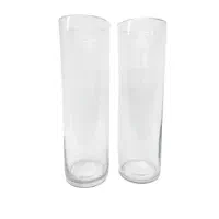 گلدان استوانه ای شیشه ای