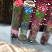چهارتا گلدان شیشه ای تزیینی