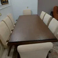 میز غذاخوری 8نفره با 8 عدد صندلی نو جنس عالی|میز و صندلی غذاخوری|آمل, |دیوار