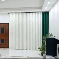 پرده حریر و مخمل دوخت حرفه‌ای با ضمانت کیفیت|پرده، رانر، رومیزی|قم, باغ شریفی|دیوار