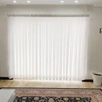 دو پرده حریر ترک به همراه آستر برای هال و اتاق