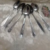 کفگیر ضخیم ژاپنی نو و قاشق شربت و کارد میوه ژاپن