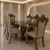 میز ناهارخوری نونو جنس چوب گردو