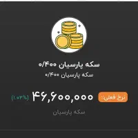 سکه پارسیان به قیمت تابلو|جواهرات|قم, پردیسان|دیوار