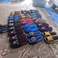 دمپایی دست بافت|کیف، کفش، کمربند|نگین شهر, |دیوار