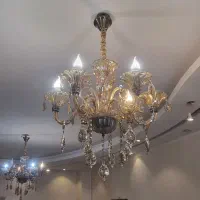 لوستر کریستالی هفت رنگ