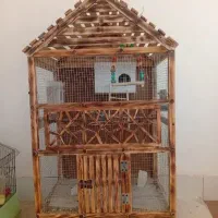 قفس چوبی پرنده