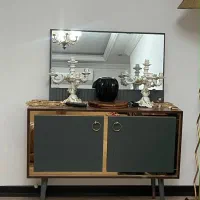 آیینه کنسول مدرن به همراه میز تلویزیون