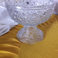 میوه خوری و اجیل خوری پایه دار گریستال تراش دوتیکه|کلکسیون اشیاء عتیقه|تهران, جمال‌زاده|دیوار